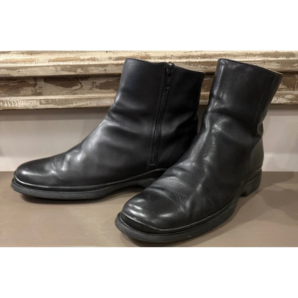 Coach leather ankle